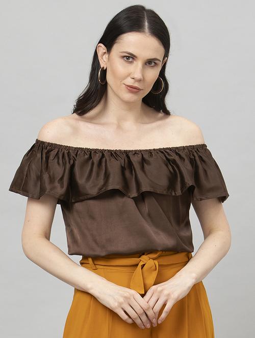 off shoulder blouson top - 17529951 - Very Small Image - 1