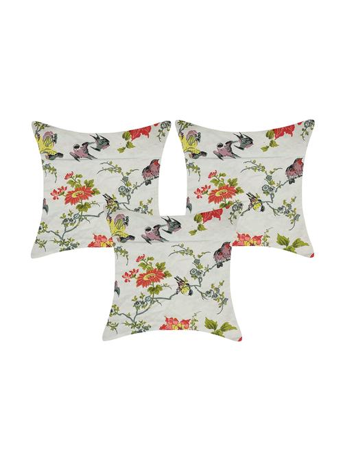 indhome life pure cotton 16x16 inches reversible cushion cover set of 3 - 17530068 - Very Small Image - 1