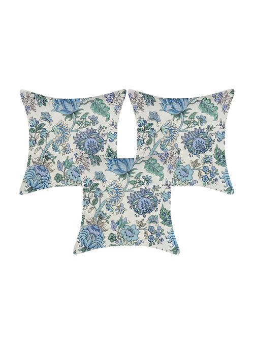 indhome life pure cotton 16x16 inches reversible cushion cover set of 3 - 17530071 - Very Small Image - 1