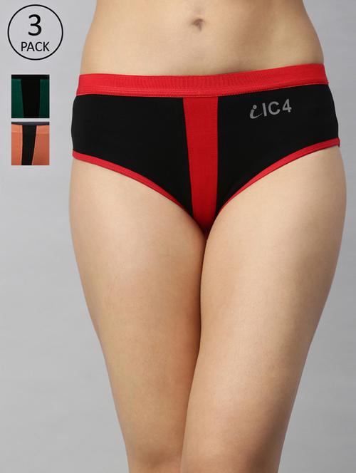 set of 3 cut out detail hipster panty - 17530136 - Very Small Image - 1