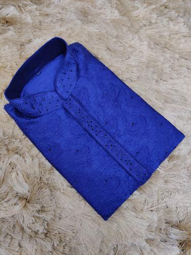embroidered kurta pajama set - 17530275 - Very Small Image - 1