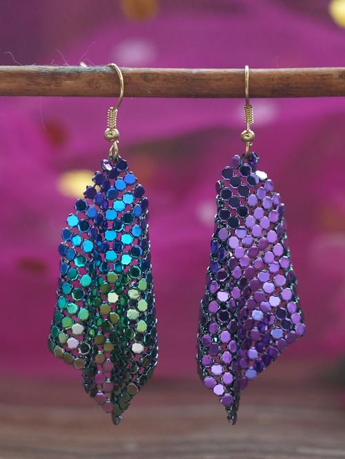 multi colored metal drop earring - 17530296 - Very Small Image - 1