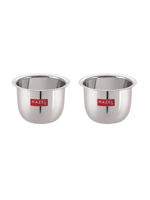 hazel stainless steel tea glasses mini traditional design coffee milk serving glass patra pela set of 2, 9 cm, 100 ml, silver - 17530736 - Very Small Image - 1