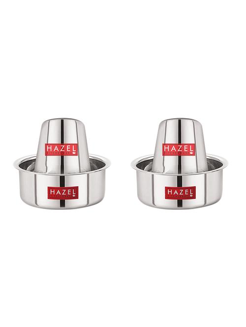 hazel stainless steel mini tumbler milk tea coffee south indian traditional serving dabara glasses set of 2, silver - 17530746 - Very Small Image - 1