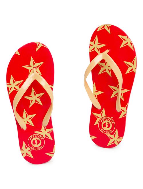 red toe separator flip flop - 17530968 - Very Small Image - 1
