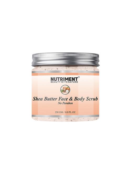 nutriment shea buter face and body scrub,250gm,pack of 1 - 17531353 - Very Small Image - 1