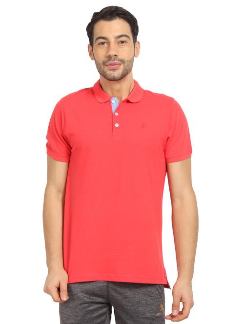 red solid polo t-shirt - 17532474 - Very Small Image - 1