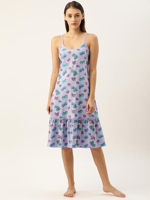 cami neck printed sleepshirt - 17532739 - Very Small Image - 1