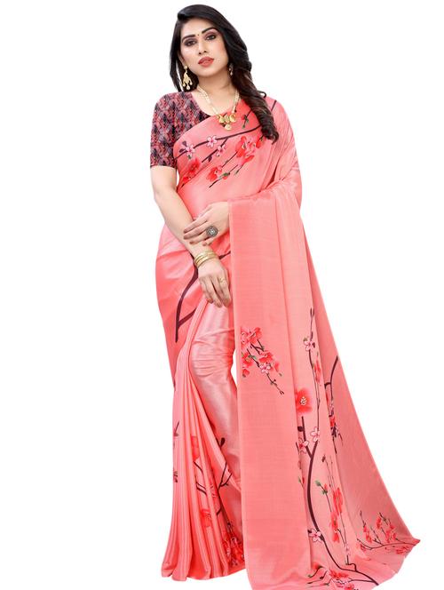 floral printed saree - 17532818 - Very Small Image - 1