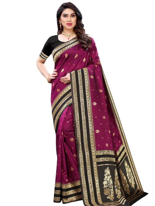 jacquard work banarasi saree - 17532853 - Very Small Image - 1