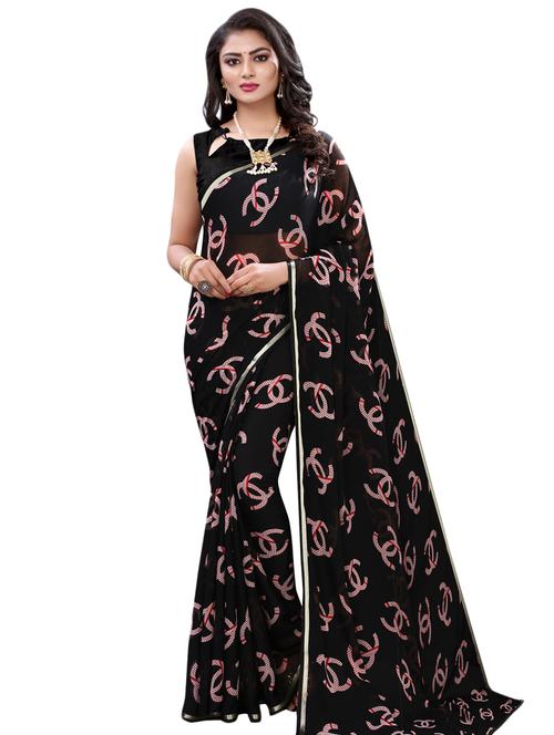abstract printed saree - 17532878 - Very Small Image - 1