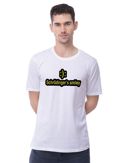 white chest print t-shirt - 17533245 - Very Small Image - 1