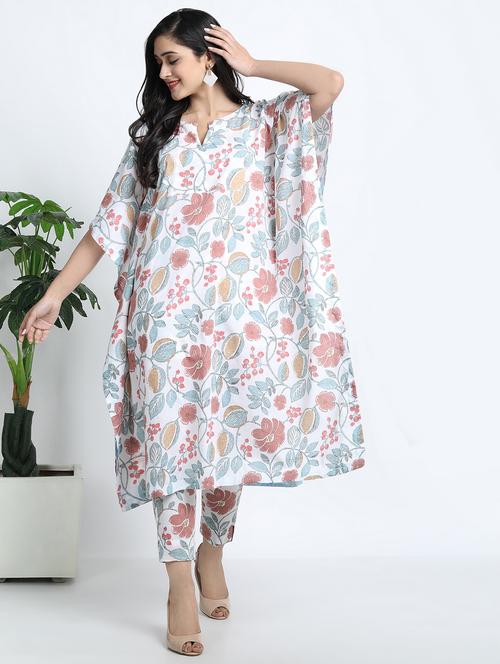 off-white kurta pant set - 17533625 - Very Small Image - 1