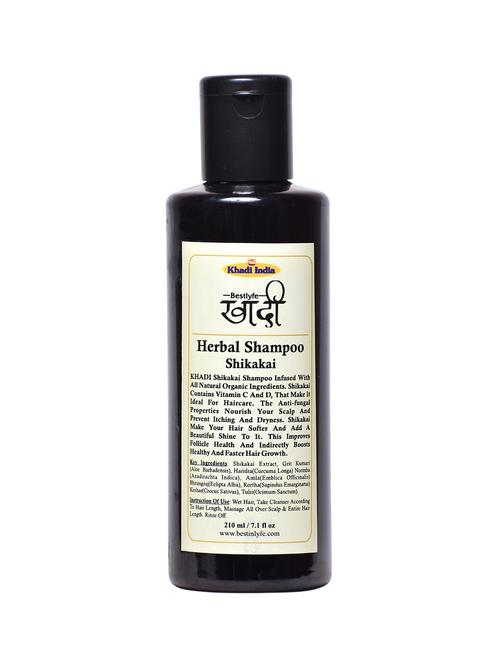 khadi india bestlyfe shikakai shampoo 210x3 ml - 17533687 - Very Small Image - 1
