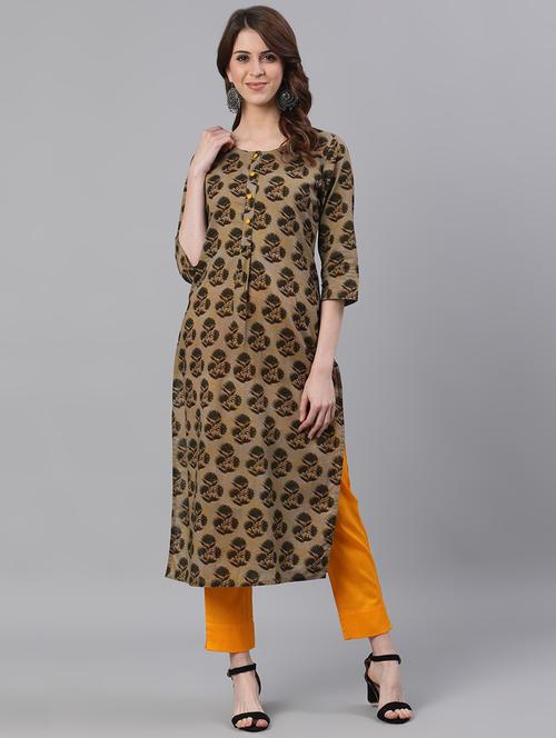 floral kurta pant set - 17533764 - Very Small Image - 1