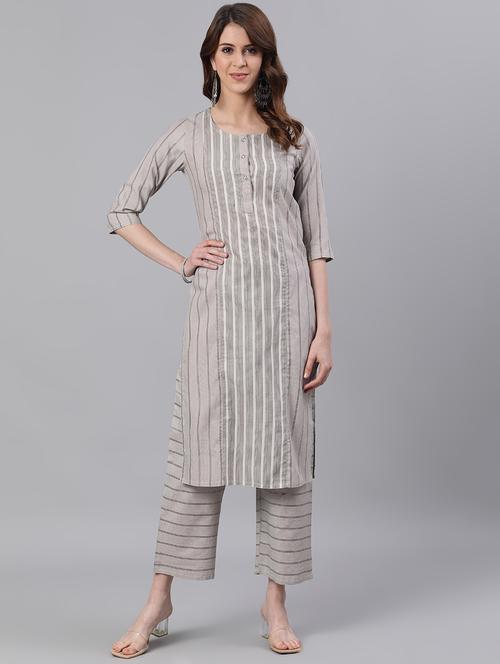 striped kurta pant set - 17533775 - Very Small Image - 1