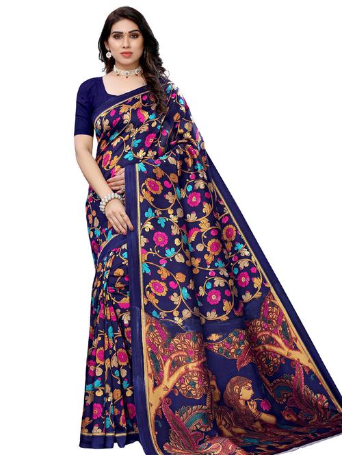 floral printed saree - 17534275 - Very Small Image - 1