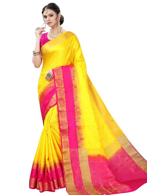 jacquard work woven saree - 17534288 - Very Small Image - 1
