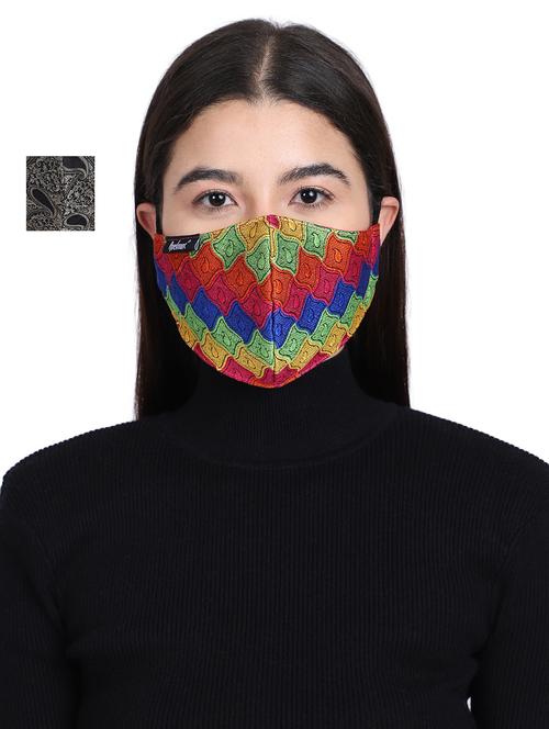 multi colored silk antipollution women mask - 17535048 - Very Small Image - 1