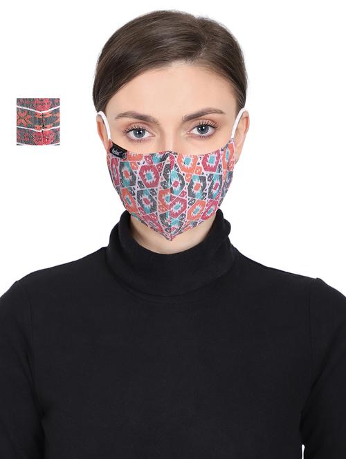multi colored cotton antipollution women mask - 17535056 - Very Small Image - 1