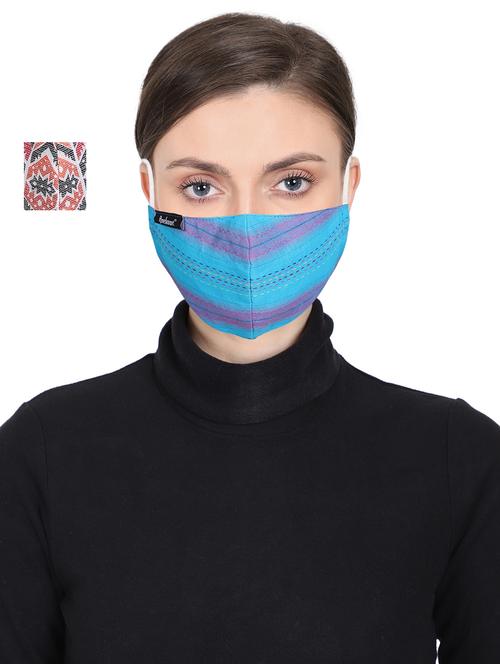 multi colored cotton antipollution women mask - 17535060 - Very Small Image - 1