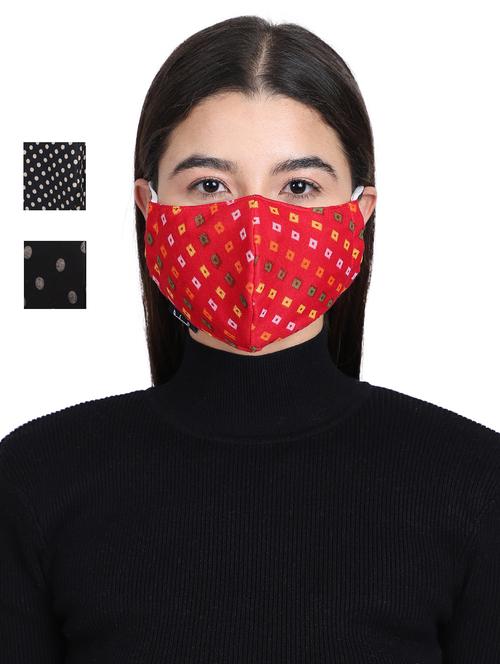multi colored cotton antipollution women mask - 17535062 - Very Small Image - 1
