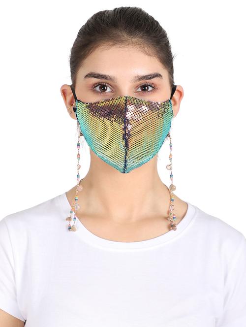 multi colored silk antipollution women mask - 17535068 - Very Small Image - 1