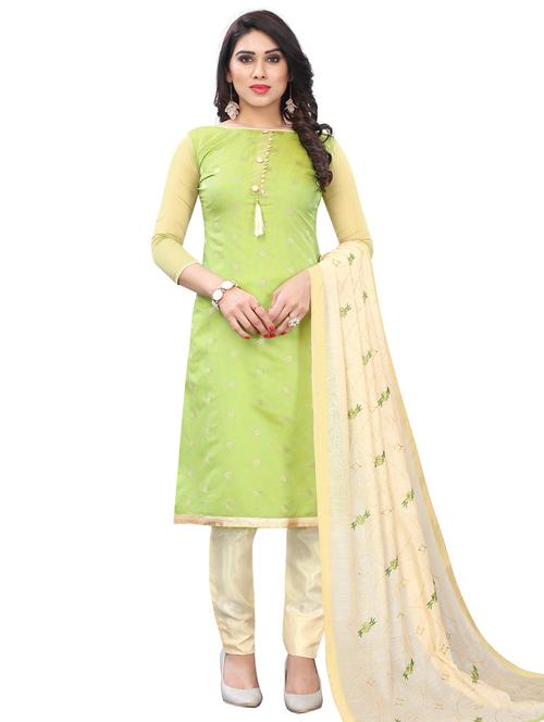 zari work unstitched suit - 17535505 - Very Small Image - 1