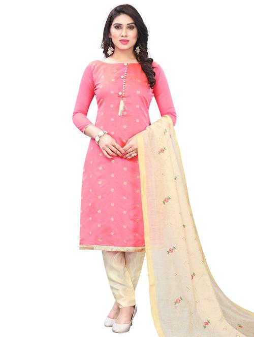 zari work unstitched suit - 17535506 - Very Small Image - 1