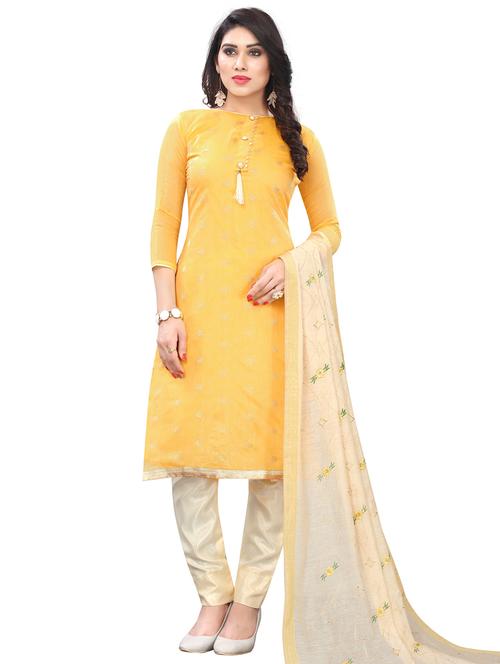 zari work unstitched suit - 17535507 - Very Small Image - 1