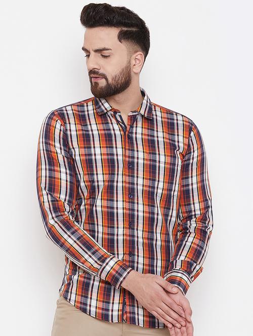 multi colored checkered casual shirt - 17535727 - Very Small Image - 1