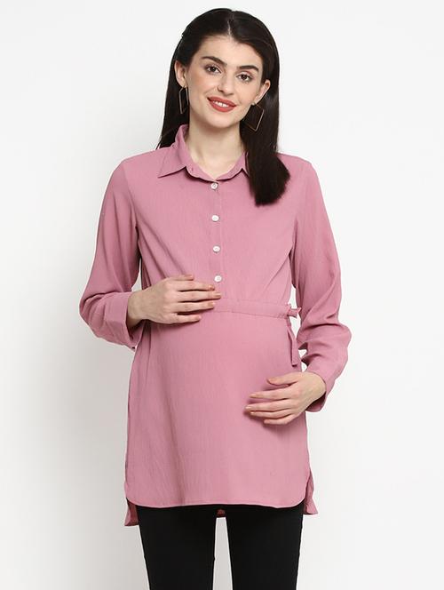 pink viscose maternity wear - 17535904 - Very Small Image - 1
