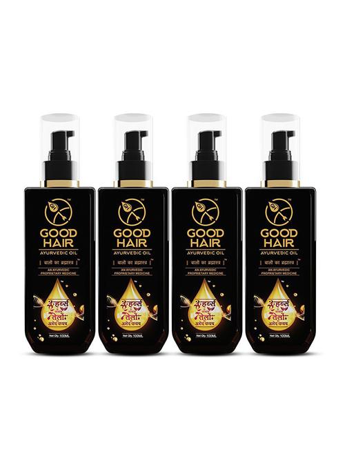 ayurvedic hair oil pack of four - 17536024 - Very Small Image - 1