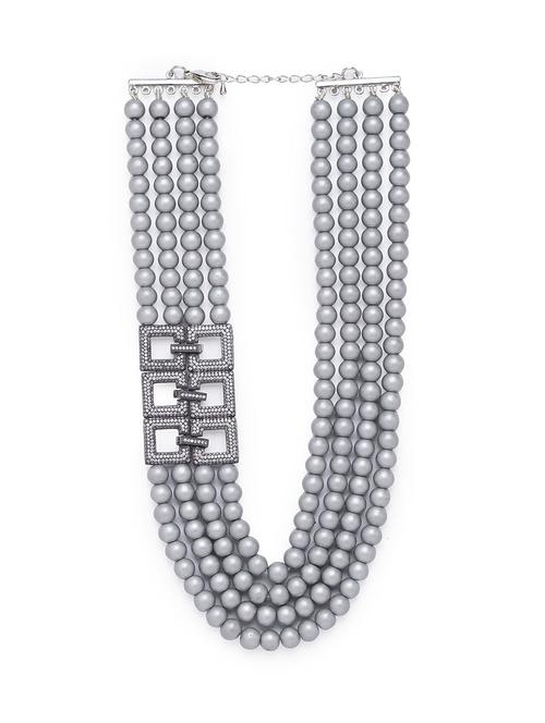 grey brass necklace - 17536295 - Very Small Image - 1