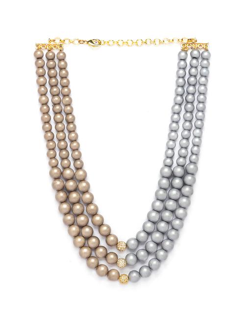 grey brass necklace - 17536313 - Very Small Image - 1