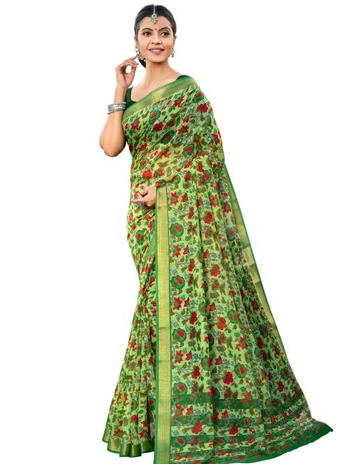floral kanjivaram saree - 17536771 - Very Small Image - 1