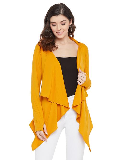 asymmetric hem solid shrug - 17537229 - Very Small Image - 1