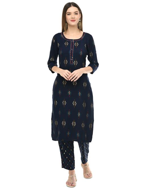ikat kurta pant set - 17537345 - Very Small Image - 1