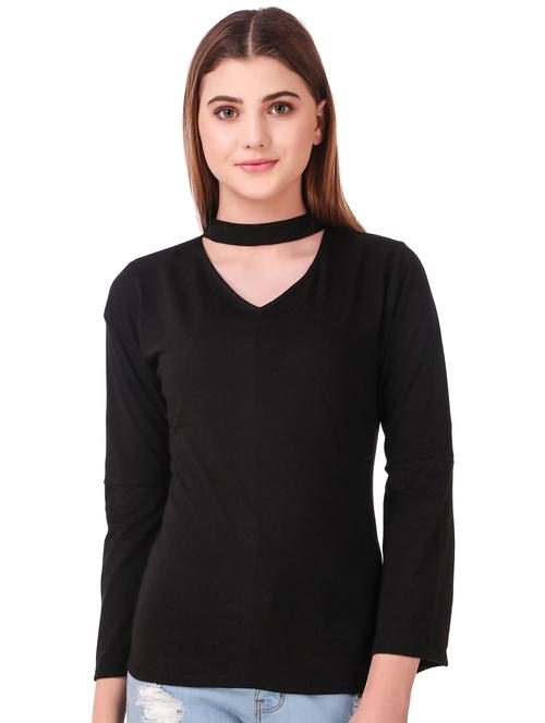 choker neck bell sleeved top - 17537528 - Very Small Image - 1