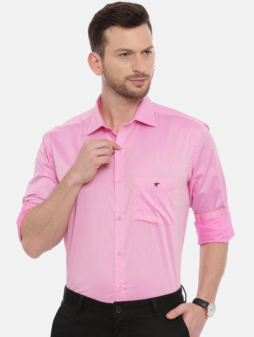 pink solid casual shirt - 17537543 - Very Small Image - 1