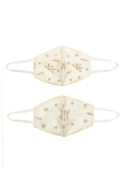 neutral silk decorative women mask - 17538216 - Very Small Image - 1