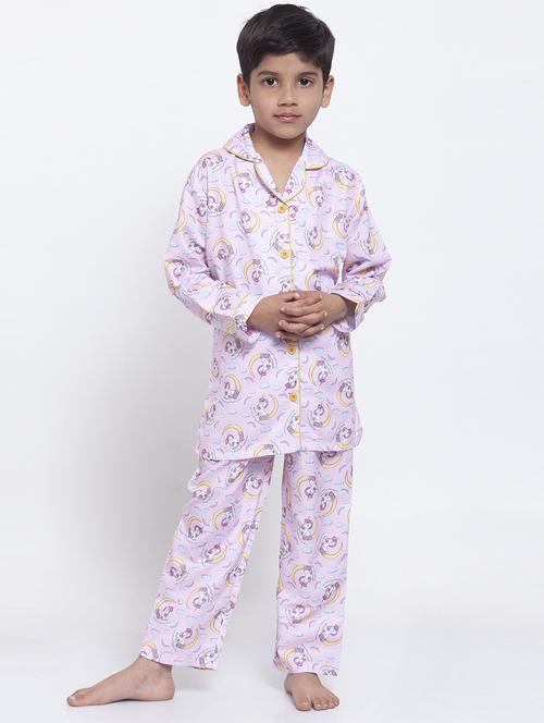 purple pyjama set nightwear - 17538452 - Very Small Image - 1