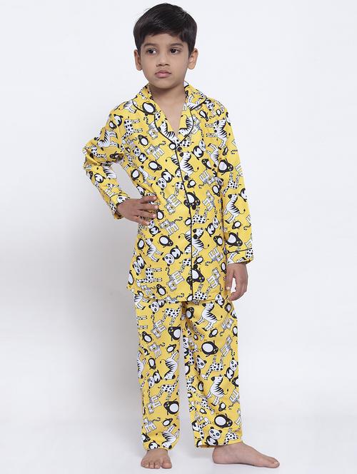 yellow pyjama nightwear set - 17538473 - Very Small Image - 1