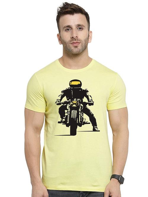 yellow printed t-shirt - 17538934 - Very Small Image - 1