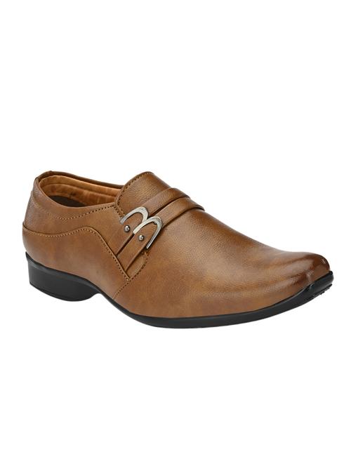 tan synthetic slip on shoes - 17539324 - Very Small Image - 1