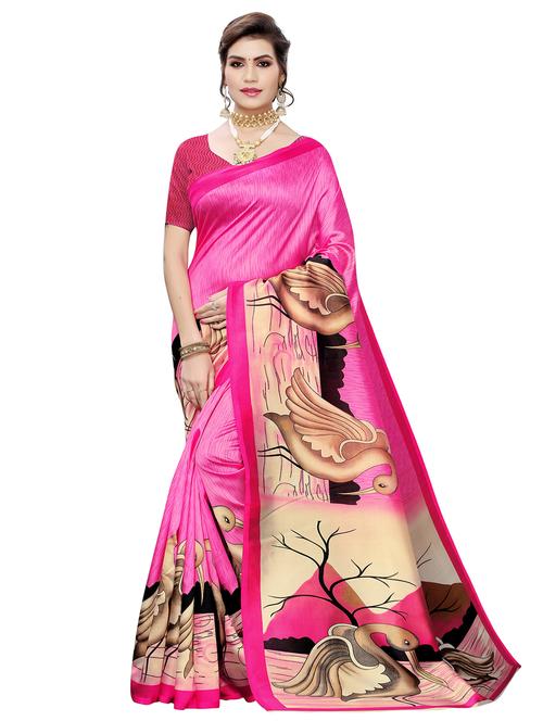 conversational mysore silk saree with blouse - 17539362 - Very Small Image - 1