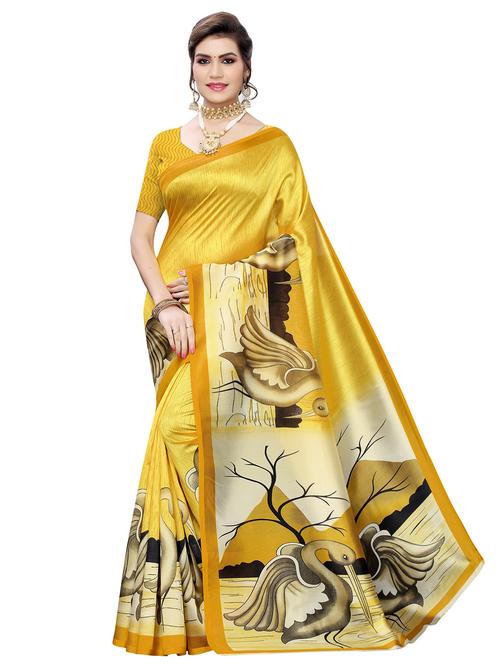 conversational mysore silk saree with blouse - 17539365 - Very Small Image - 1