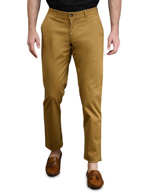 khaki solid chinos - 17540527 - Very Small Image - 1