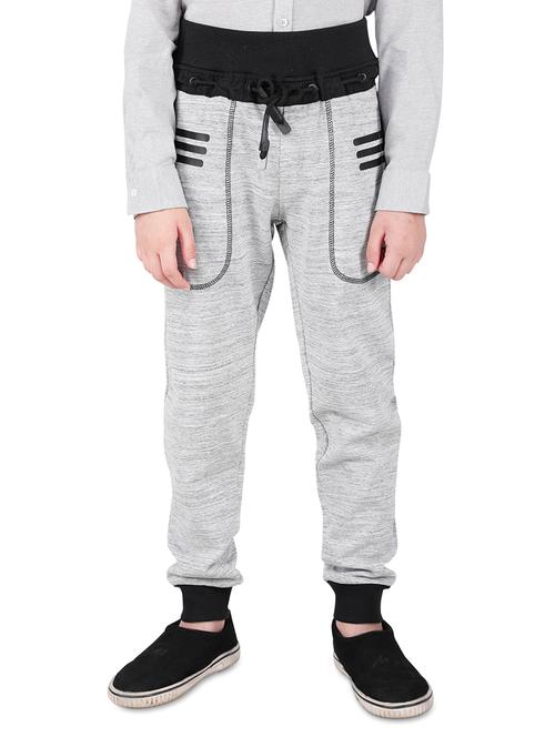 grey cotton blend casual trouser - 17540733 - Very Small Image - 1