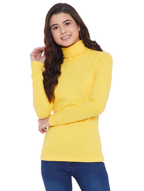turtle neck solid tee - 17542221 - Very Small Image - 1